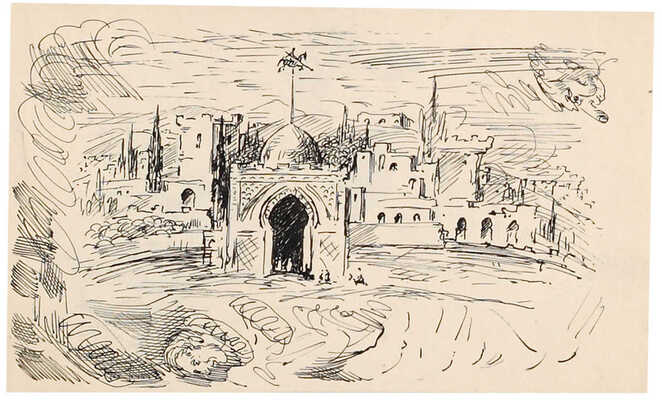 Бехтеев Владимир Георгиевич. Лот из 13 листов (семь листов двухсторонние) с иллюстрациями к кн.: Ирвинг В. Рассказы и легенды (М.; Л.: Детская литература ЦК ВЛКСМ, 1939)